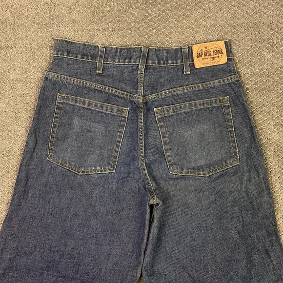 Vintage Y2K Gap Super Wide Leg Jeans Men's Women's 30 x 33 Baggy Skater Grunge - Picture 5 of 15